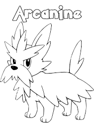 Arcanine from pokemon coloring pages. Pokemon Coloring Pages 100 Best Free Printables Images