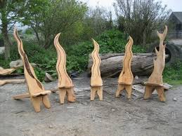 found thes pics of some chairs me and a mate who is a top carver made last year out of some sawmill offcuts at chair design wooden wood creations wood projects