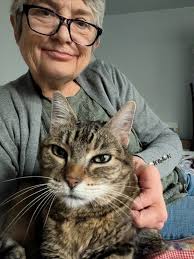 My Aunt Nadine entered hospice today and is not doing well. We face the  heartbreaking task of finding new homes, or immediate fosters, for two of  her beloved pets. Ideally, we'd love
