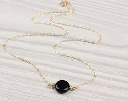 Onyx Necklace Black Onyx Pendant Black Gemstone Necklace Etsy Onyx Necklace Black Gemstone Necklace Black Gold Chain