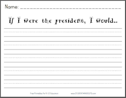 Alphabet colors money numbers shapes sight words vocabulary weather. If I Were The President Would Free Printable K Writing Prompt Student Handouts 2nd Grade Prompts Worksheets Second Jaimie Bleck