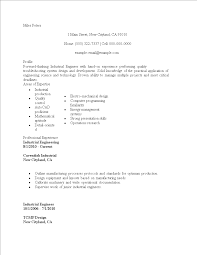 Gratis Industrieel Ingenieur Cv Voorbeeld