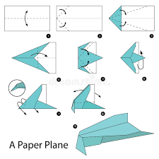 Cómo hacer un avión de papel, en la categoría de manualidades en guiainfantil.com. Instrucciones Paso A Paso Como Hacer Papiroflexia Un Avion De Papel Ilustracion Del Vector Ilustracion De Oriental Instrucciones 68948716
