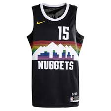 ﻿all jerseys are subject to availability, if a jersey you ordered is out of western union is the official sponsor of the denver nuggets and all jerseys sold in the team store. Nike Nba Swingman Jersey Jokic Denver Nuggets Ce 19 Black White Jokic Nikola Bei Kickz Com