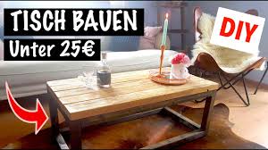 Hol dir hier inspirationen und ideen zum selberbauen eines schönen sofatischs. Tisch Aus Holz Selber Bauen Einfach Schnell Youtube