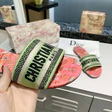 Maybe you would like to learn more about one of these? Dior Women Dway Slide Multicolor Embroidered Cotton Pink