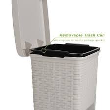 We have a dedicated team that works around the clock to find, post and verify the offers we present to consumers. Off White Trash Cans Recycling Bins Target