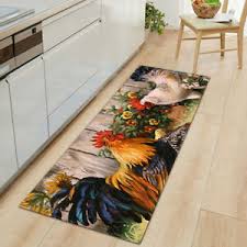 Buy top selling products like bon appetit rooster kitchen mat and vintage rooster gelness 20 x 32 kitchen mat in gold. Rooster Rug For Sale Ebay