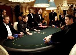 James Bond's tense card game against Le Chiffre in Casino Royale ...