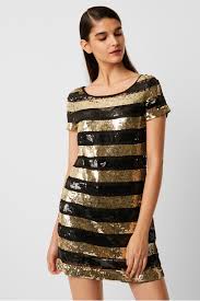 Moda international metallic gold bodycon sweater dress long sleeves size xl. Shop Women Striped T Shirts Gold