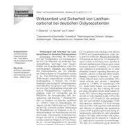PDF) Wirksamkeit und Sicherheit von Lanthancarbonat bei ...