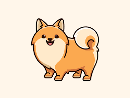 Pomeranian Cute Dog Drawing Cartoon Dog Dog Illustration