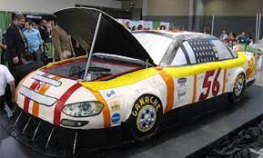 Take a look at the coolest homemade nascar birthday cakes. Cake Boss This Is A Lifesize Replica Of A Nascar Made Completley Out Of Cake Cake Boss Car Cake Race Car Cakes