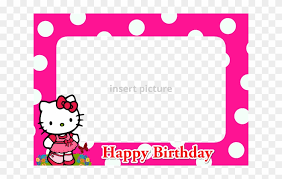 Hello Kitty Pink Dots Frame Png Hello Kitty Frames Png Free Transparent Png Clipart Images Download