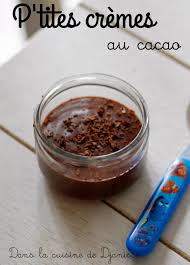 Mes P Tites Cremes Au Cacao Des 7 8 Mois Avec Images Recette Creme Chocolat Recette Creme Dessert Cuisine Et Boissons