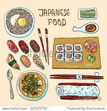 美丽的手绘插图的日本食品为你设计 食品 及饮料 艺术 海洛创意 hellorf shutterstock中国独家合作伙伴 正版素材在线交易平台 站酷旗下品牌