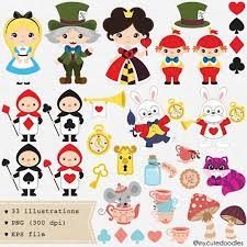 Alice In Wonderland Clip Art Alice In Wonderland Card And Etsy Alice In Wonderland Clipart Alice In Wonderland Cute Doodles
