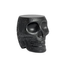 Premium birch wood coffee tables, with premium vinyl gothic skull graphics. Skirt Qeeboo Mexico Skull For Sale Bartolomeo Italian Design