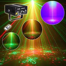Best Led Laser Stage Lighting 5 Lens 80 Patterns Rg Mini Led Laser Projector 3w Blue Light Effect Show For Dj Disco Party Lights Stage Lighting Dj Lighting Blue Led Lights