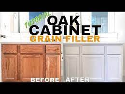 3 Refinishing Oak Cabinets Aqua Coat Hide Grain Youtube Staining Oak Cabinets Oak Cabinets Honey Oak Cabinets