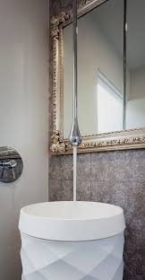 gessi goccia ceiling mounted tap available through retreat design design tapware bathroom bathroomdesign round mirror bathroom gessi bathroom bathroom