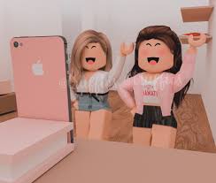 There is 2 different eye color for the pink , white and black hair head uploads. Aesthetic Female Two Roblox Girls Gfx Novocom Top