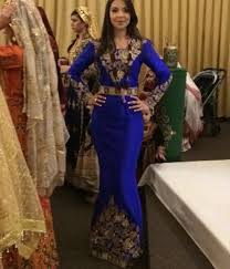 Blue And Gold Thobe Dress Blue And Gold Embroidered Dress Modern Thobe Dress Traditional Dresses Gold Embroidered Dress Fashion Outfits