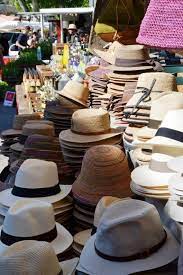 Provence Market Hat Stall Market Marche Provence South Tourismepaca Tourismpaca Hats Chapeau Provence Manosque French Market