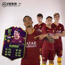 .including fifa 21 player reviews pack openings and more fifa 21 rewards such as division rival rewards & fut champs rewards in fifa 21 my content is all 87 justin kluivert player review | fifa 19 ultimate team video summary: As Roma English On Twitter 94 Pace 89 Dribbling 86 Shooting Justin Kluivert Is A Fut Future Star Fifa19