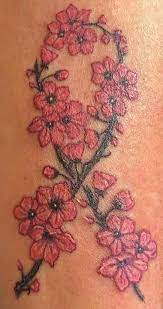 Cancer ribbon and white anemone flowers the above breast cancer tattoo design features white anemones. The 32 Best Breast Cancer Tattoos Ideas Photos