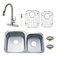 stainless steel undermount double bowl