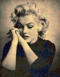 Marilyn Monroe Portrait Cross Stitch Pattern PDF