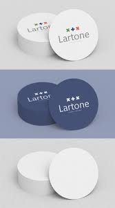Free Collection 5 Mock Up 1 Round Business Card Creative Particles Business Card Mock Up Round Business Cards Circle Business Cards