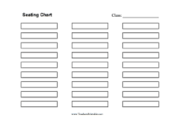 A Classroom Seating Chart In Which Students Desks Are