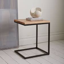 The screws on the bottom of the frame are showing and are not supposed to (shown in photos) it is a simple reassembly* details solid raw mango wood. Box Frame C Base Side Table Raw Mango Antique Bronze
