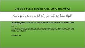 Check spelling or type a new query. Berikut Doa Buka Puasa Lengkap Arab Latin Dan Artinya Kanalmu