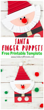 Santa Finger Puppets Christmas Crafts For Kids Christmas Crafts Santa Crafts