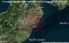 Das beben habe sich in der nacht zum freitag (ortszeit) in 94 kilometern tiefe etwa 100 kilometer. Erdbeben Der Starke 4 5 Nordlich Von Kaikoura Neuseeland Volcanodiscovery