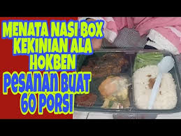 Usaha rice box atau nasi kekinian kini semakin menguntungkan saja. Menata 60 Nasi Box Pesanan Ala Nasi Bento Youtube