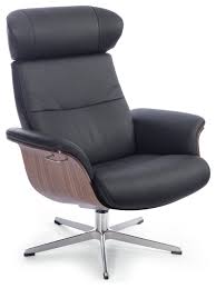 Recliner chair, 360° swivel rocker recliner chairs, ergonomic manual wingback reclining chair for living room, upholstered home theater seating with lumbar pillow/cup holder/side pockets (brown) 5.0 out of 5 stars 1. Conform Time Out Black Leather Lounge Chair Recliner Midcentury Recliner Chairs By Plush Pod Decor Houzz