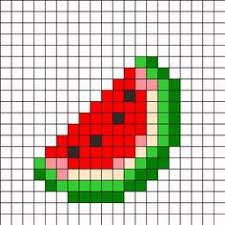 Minecraft Melon Slice Kandi Pattern Perler Bead Patterns Perler Patterns Beading Patterns