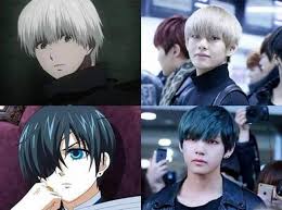 That Moment When U See People Who Look Like Anime Character You Be Like Taehyung Anime Bts Fanart