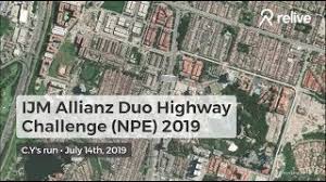 With all excess to the highway closed, running without worrying speedy cars on the highway. Ijm Allianz Duo Highway Challenge 2019 Npe Youtube