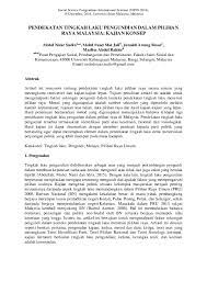 Das ist das neue ebay. Pdf Pendekatan Tingkah Laku Pengundian Dalam Pilihan Raya Malaysia Kajian Konsep Marlisa Abdul Rahim Academia Edu