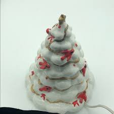 18 ceramic christmas tree with lights! Holiday Vintage White Ceramic Christmas Tree With Light Poshmark