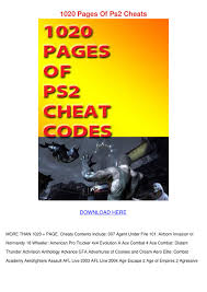 Gaming accessories and cheat devices for pokemon go, nintendo 3ds, nintendo ds, ps4, ps3, ps2, gamecube, wii and wii u. 1020 Pages Of Ps2 Cheats By Chesterbunnell Issuu