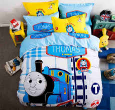 Train twin bed coaster furniture in kids beds. Free Shipping Via Ups 100 Cotton Thomas Train 3 4pcs Bedding Set Without Filler Twin Full Queen Size Home Textile Train Pillow Set Necklacetrain Set Aliexpress
