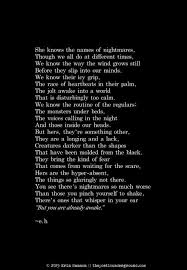 Nightmares I Am Awake Eh Poems Poems Deep Scary Poems
