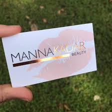 Fashion illustration for beauty salon design. Rose Gold Foil Business Cards Perfect For Makeup Artist Etsy