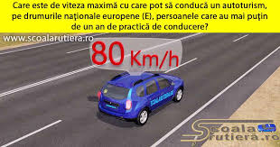 Conducătorii de vehicule nu pot circula cu un autoturism pe drumurile publice dacă acesta depăşeşte masa maximă admisă, înscrisă în certificatul de înmatriculare sau dacă anvelopele sunt de mărimi şi caracteristici diferite faţă de cele înscrise în certificatul de înmatriculare. Chestionare Auto Viteza MaximÄ Cu Care Pot SÄ ConducÄ Un Autoturism Pe Drumurile NaÅ£ionale Europene E Persoanele Care Au Mai PuÅ£in De Un An De PracticÄ De Conducere